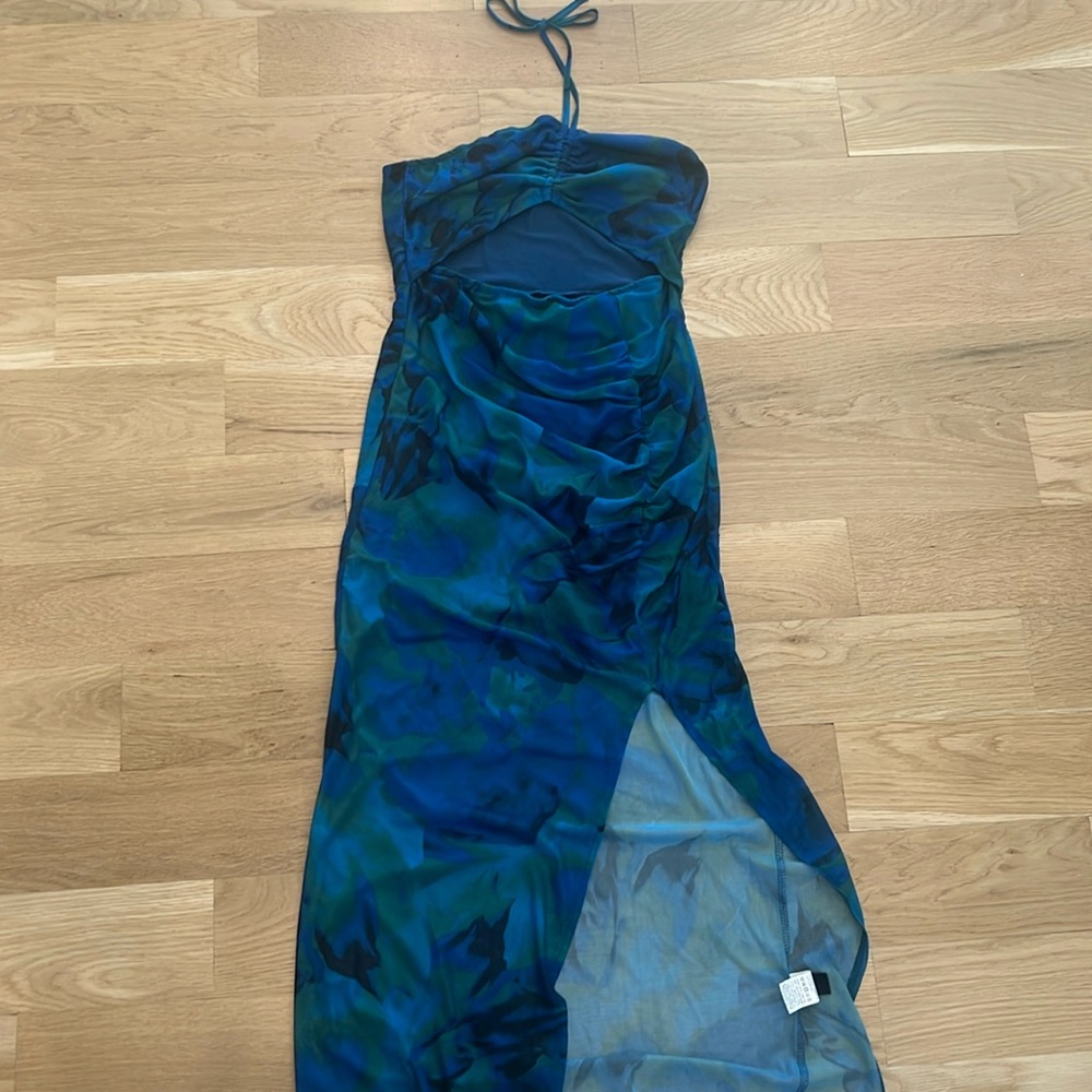 SHEIN tube top cool color midi dress size large